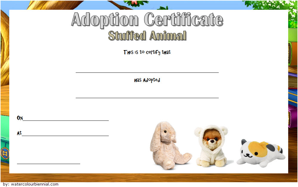 Stunning Cat Adoption Certificate Template 9 Designs