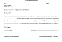 Stunning Certificate Of Experience Template
