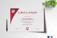 Stunning Certificate Of Participation Template Word
