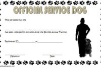 Stunning Dog Obedience Certificate Templates