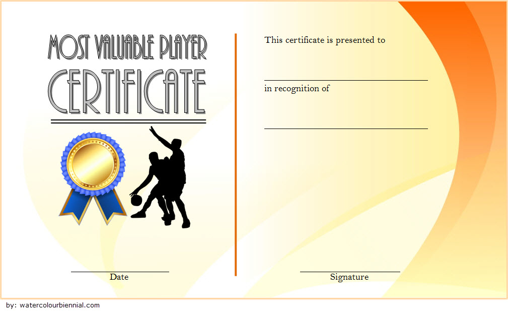 Stunning Download 7 Basketball Participation Certificate Editable Templates