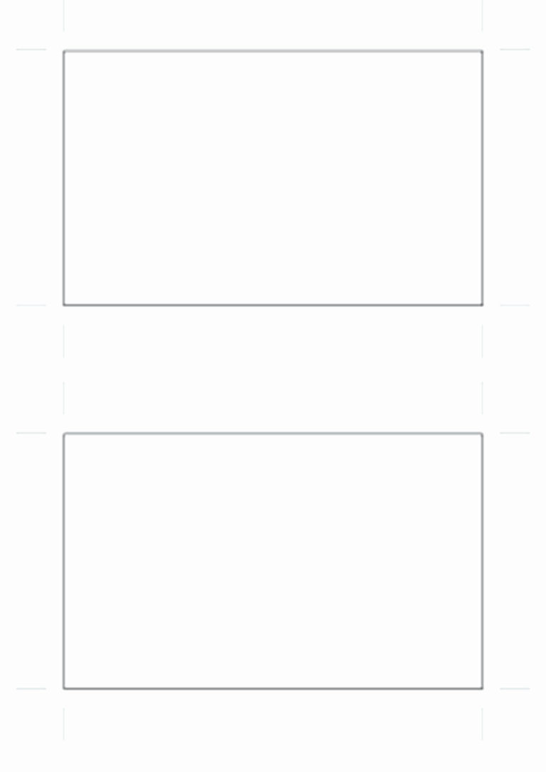 Simple Free Blank Postcard Template For Word
