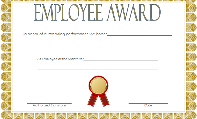 Stunning Free Employee Appreciation Certificate Template