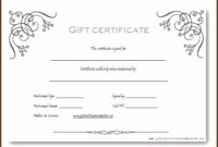 Stunning Gift Certificate Template In Word 10 Designs