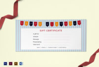 Stunning Indesign Gift Certificate Template