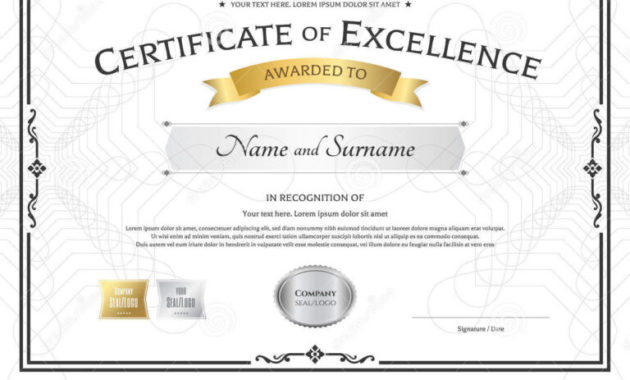 Stunning Life Saving Award Certificate Template