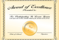 Stunning Microsoft Word Award Certificate Template