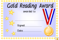 Stunning Reader Award Certificate Templates