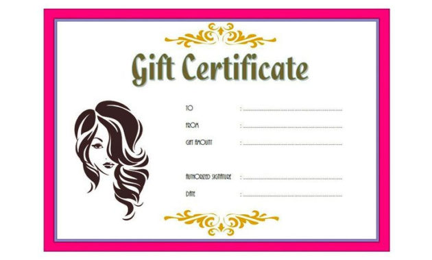 Stunning Salon Gift Certificate