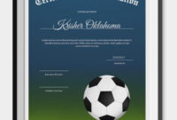 Stunning Soccer Certificate Template Free 21 Ideas