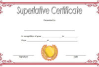 Stunning Superlative Certificate Templates