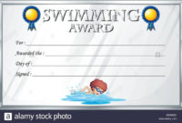 Stunning Swimming Achievement Certificate Free Printable
