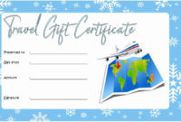 Stunning Travel Gift Certificate Templates