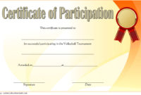 Stunning Volleyball Mvp Certificate Templates
