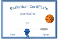 Top Basketball Tournament Certificate Templates