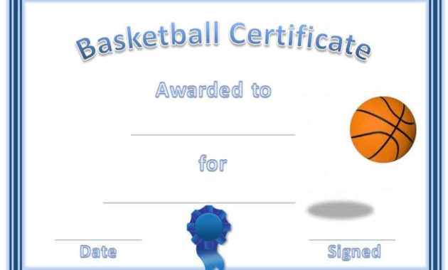 Top Basketball Tournament Certificate Templates