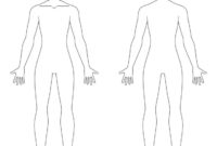 Top Blank Body Map Template