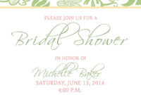 Top Blank Bridal Shower Invitations Templates