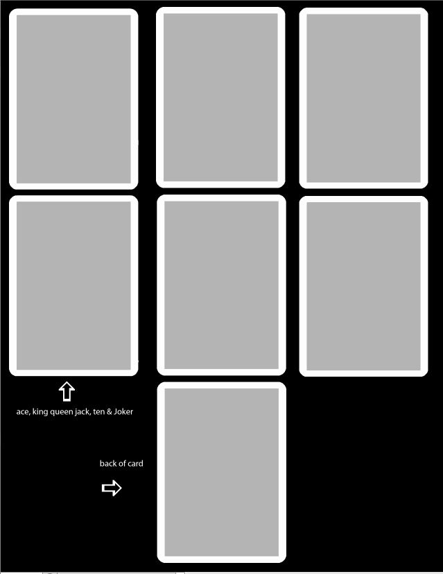 Top Blank Playing Card Template