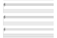 Top Blank Sheet Music Template For Word