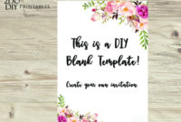 Top Blank Templates For Invitations