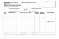 Top Blank Unit Lesson Plan Template
