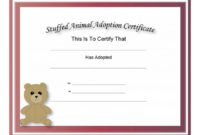 Top Cat Adoption Certificate Template