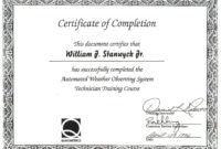 Top Certificate Of Completion Template Free Printable