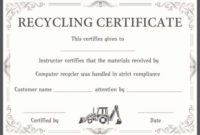 Top Certificate Of Disposal Template