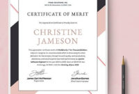 Top Certificate Of Merit Templates Editable