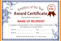 Top Certificate Of Recognition Word Template