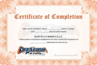 Top Dog Training Certificate Template
