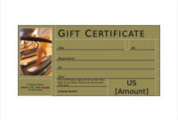 Top Fitness Gift Certificate Template