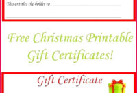 Top Free Printable Babysitting Gift Certificate