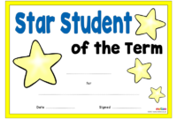 Top Free Printable Student Of The Month Certificate Templates