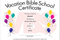 Top Free Vbs Certificate Templates