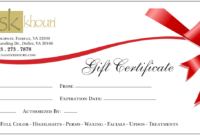 Top Gift Certificate Template In Word 10 Designs