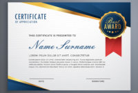 Top Honor Award Certificate Template