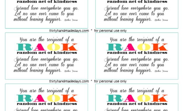 Top Kindness Certificate Template Free