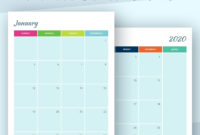Top Month At A Glance Blank Calendar Template