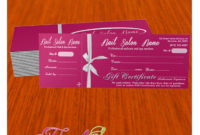 Top Nail Gift Certificate Template Free