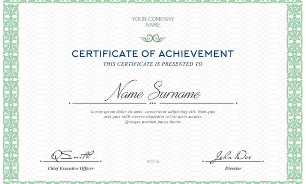 Top Officer Promotion Certificate Template