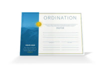 Top Ordination Certificate Template