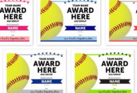 Top Printable Softball Certificate Templates