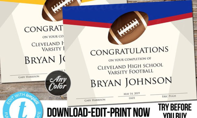 Top Rugby League Certificate Templates