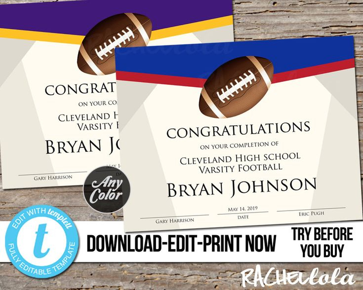 Top Rugby League Certificate Templates