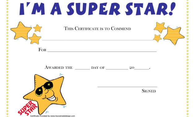 Top Star Reader Certificate Templates