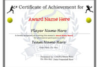 Top Table Tennis Certificate Template Free