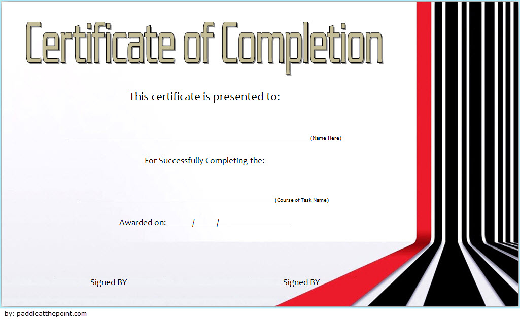 Top Training Certificate Template Word Format
