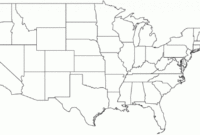 Top United States Map Template Blank